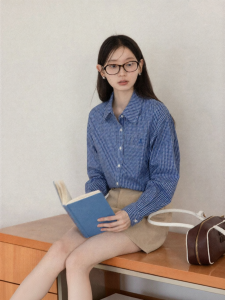 Cantonstory | Spring Office Check Long Sleeve Shirt