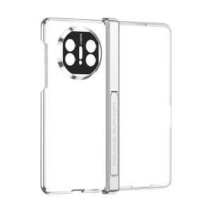 LUXUAN | High-grade Electroplated Transparent Magnetic Hinge Case with Built-in Stand and Anti-peeping Film for Huawei Mate X5