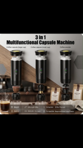 3-in-1 Portable Espresso Maker Electric Wireless Coffee Machine | 20 Bar High Pressure Extraction