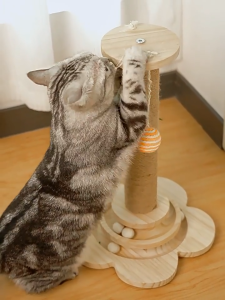 Cat Climbing Frame Wear-resistant and Non-shedding Cat Scratching Post Claw Board Cat Toy Self-entertainment and Boring Scratch-resistant Vertical Cat Climbing Frame Integrated