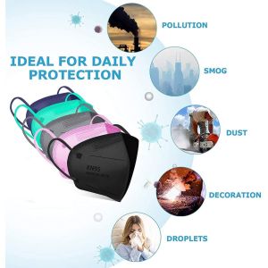 FACEMASK 50PCSKN95 10pcs 5Ply Protection Filtration Cover Anti Dust Pollution FaceMask KN95 10PCS
