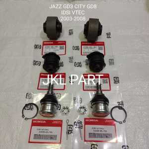 1 PAKET BUSHING ARM SAYAP DEPAN BESAR KECIL+ BALL JOINT JAZZ OLD GD3 CITY GD8 IDSI VTEC 2003 2004 2005 2006 2007 2008 6PCS