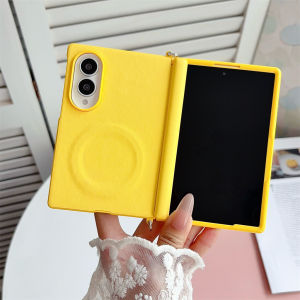 Ốp Điện Thoại Từ Tính Candy Color Fold8 Cho Samsung Galaxy Z Fold 8 5G 2026 Bảo Vệ Bản Lề Tương Thích Với Magsafe Vỏ Bảo Vệ Bằng Da Nhân Tạo