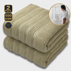 2pcs/lot Bath Towel 100%Cotton Soft Strong Absorbent Beach Towel For Hotel Home Men Women 70*140cm Drop Shipping Luxurious White