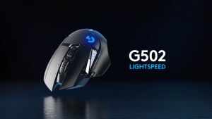 Logitech G502 LIGHTSPEED Wireless Gaming Mouse HERO 25K Sensor 25600 DPI RGB Adjustable Weights 11 Programmable Buttons Long Battery Life On-Board Memory PC / Mac
