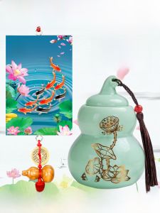 Bamboo Material Lotus Flower Brand Wall Hanging Decoration Modern Simplicity Style Toilet Entrance Door Kitchen Northwest Corner