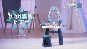 Hàng mới về - Đồ chơi bàn trang điểm thật có đèn nhạc và ghế ngồi cho bé - Bàn trang điểm make up công chúa loại 2 chân-4 chân size Lớn cho bé