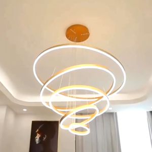 【Garansi 30 tahun】Lampu Plafon LED 3 Warna & Chandelier Minimalis