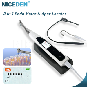 2 in 1 Dental Endo Motor Build in Apex Locator 360 degree rotary Wireless Endodontic Treatment LED Root Canal Treatment