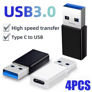 4/1PCS USB 3.0 Type C OTG Adapter USB A Male To USB C Female Converter for Samsung Xiaomi OTG High-speed Transmission Connector