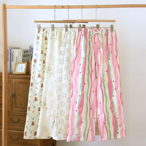 Pure Cotton Sleep Pants Womens Long Pants Spring Autumn Home Clothes plus Size 2025 New Style Summer Thin Cotton Pajamas