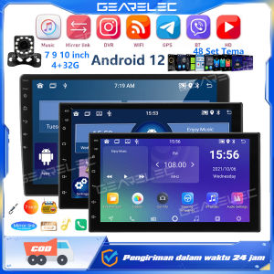 GEARELEC Android 13 Head Unit 7 9 10 inch 4+32G Universal Audio Mobil Radio Bluetooth GPS WIFI FM Layar Sentuh Unit Kepala Mobil Full HD Car Multimedia Player RAM 4G+ROM 32G