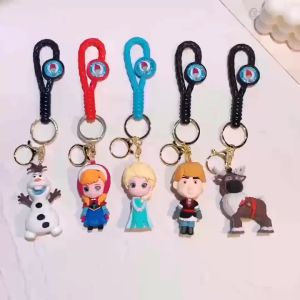 Gantungan Kunci 3D Karakter Frozen lucu Keychain Karakter Lucu