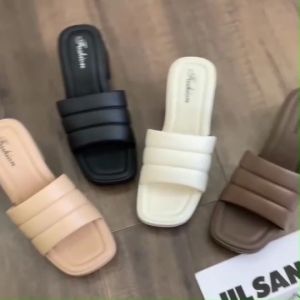 คลินิก รองเท้าส้นสูง รองเท้าแตะ รองเท้าใส่ทำงาน เสริมส้น ใส่สบาย ไม่ลื่น พร้อมส่ง E-2323