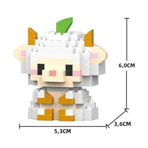 Bộ Đồ Chơi Lắp Ghép Vi Mô - Nhân Vật Động Vật Bao Gồm Sư Tử Hổ Heo Con Chó Mèo Đồ Chơi Xếp Hình Mini Dành Cho Trẻ Em Quà Tặng Sinh Nhật