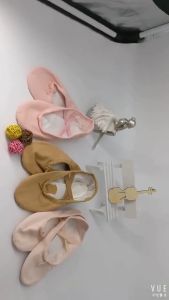 【Local Ready stock】Girls Ballet Shoes Kids Dance Slippers Professional Canvas Soft Sole Ballet Dance Girls Female Ballet Yoga Gym Dance Shoes