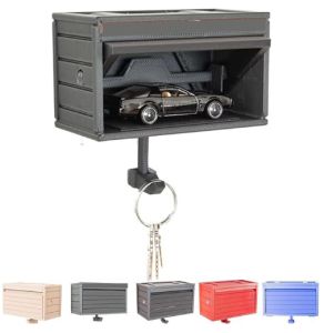 Easy Installation Key Rack Key Holder for Wall Car Garage Key Holder with Opening Door Wall Shelf Closet Organizer Shelves