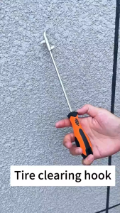 Tire Stone Hook | Tire Stone Remover with Screwdriver for Car Maintenance & Service
