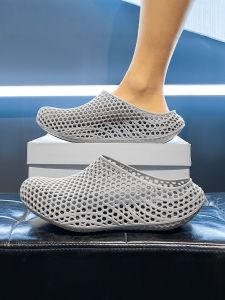 Nanjiren | 3D Print Breathing Hole Shoes Men Summer Slip-On Sandals Soft Sole