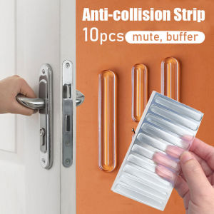 10pcs Car Door Edge Transparent Anti Scratch Protection Strips Rearview Mirror Anti-collision Protector Sticker Bumper Scuff Plate Bar