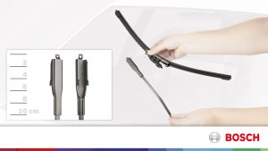 BMW 3 Series E90 F30 Year 2009 To 2013 Car Windshield Front Wiper Size 24" & 19" Inch (1 Pair) Bosch AeroTwin Wiper A930S