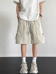 Quần Short Công Sở Ice Silk Cool Sensation Cho Nam Mùa Hè 2025 Quần Thể Thao Thường Ngày Đa Năng Cho Thanh Thiếu Niên Quần Năm Điểm