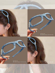 NING ZHOU | Jeans Blue Fashion Headband