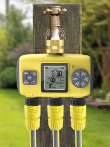 3-Outlet Water Timer Garden Irrigation System Smart Independent Watering Sprinkler Programmer Tool