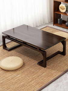 Tatami Tea Table Solid Wood Bay Window Small Table Japanese Zen For Home Low Table New Chinese Style Kang Table Balcony Tatami