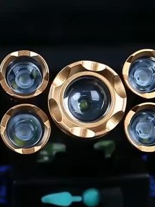 5 LED headlight USB rechargeable headlight built-in 18650 battery fishing camping light