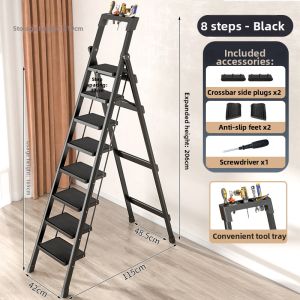 Non-slip Telescopic Folding Thick Step Ladder
