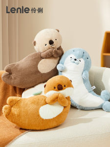 Adorable Seal Plush Pillow Otter Sleeping Doll Graduation Gift Soft Cuddly Toy for Men And Women in Their 20s And 30s