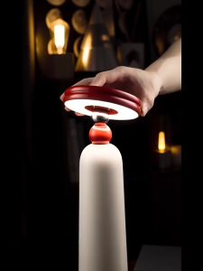 Lightverse Light Luxury Frisbee Retractable Lamp Overseas New Products Living Room Retractable Table Lamp Modern Minimalist Creative Art Bedroom Floor Lamp