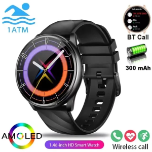 Smart Watch Men 1ATM Waterproof Watches HD Screen Bluetooth Call Health Monitoring Sports Smartwatch
