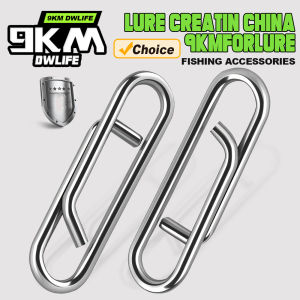 9KM 25Pcs Fishing Snap Clip Stainless Steel Fishing Snap Saltwater Fishing Speed Fast Snap Swivel Fishing Lure Connector