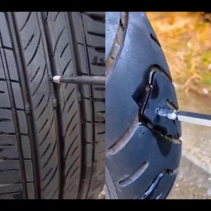 Vít vá lốp cao su cho xe máy ô tô không săm  không cần tháo lốp  2 cỡ lớn nhỏ