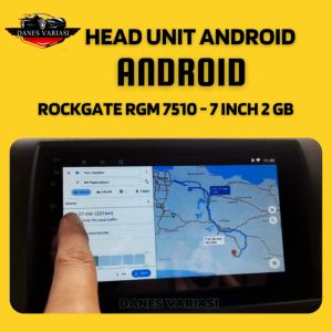 PROMO Head Unit Android 7 inch Rockgate RGM 7510 - RAM 2GB Memori Internal 32GB Aksesories Mobil Bisa COD
