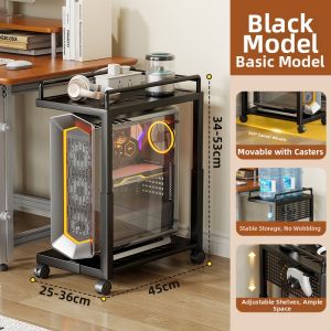 evesigar | Wheeled Mobile Multi-layer Computer Stand