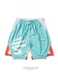 GHOST DUNK Mens Basketball Pants Casual Sports Shorts Quick Dry Running Training Streetball Shorts Neutral