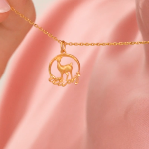 Chow Sang Sang 周生生 999.9 24K Pure Gold Harry Potter Doe  Pendant for Women & Men 93524P  [Necklace not Included]