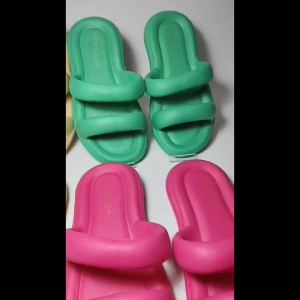 Sandal Rumah Slop Wanita EVA Ban 2 motif Polos MKY 8809-1 37-42