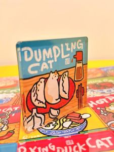 Cute Cartoon Cat Acrylic Fridge Magnet Home Decoration Creative Gift Magnetic Pet Lovers Household Adhesive Decorative Pin