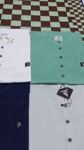 Baju Muslim Koko Pria Dewasa Lengan Pendek Model Kurta Mumtaz Size M L XL Branded Alanza Muslim Wear