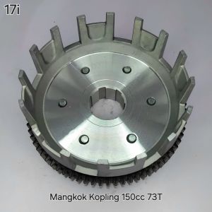 Mangkok Kopling + Gigi Kampas 6 Baut 6 (17I) Sparepart Roda3