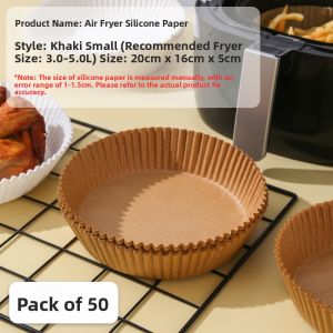 Air Fryer Paper Tray Grease Absorbing Baking Liner Round