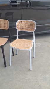 เก้าอี้พลาสติก หวายเทียม ร้านกาแฟ อาหาร สไตล์โมเดิร์น YSB