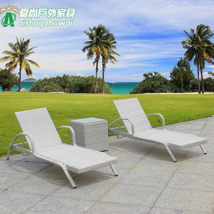 Outdoor beach online lounger