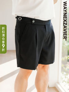 Waynexzavier plus Size Mens Casual Loose Shorts Elastic Waist Lantern Style Summer Fashion Urban Business Casual Polyester Fiber