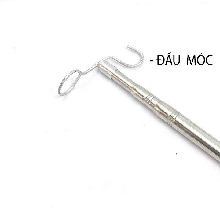 Sào Rút Inox Đa Năng ,Bẫy Chim,Treo Quần Áo,Hái Hoa Quả,Móc Dây Điện ...
