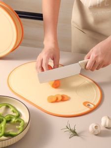 2IN1 Double Sided Food Grade PP Cutting Board Kitchen Non-Slip Easy Clean Durable Non Stick Dual-Purpose Kitchenware Cutting Eco Friendly Mildew Proof Antibacterial Fruit Vegetable Chopping Board Mencincang Papan Pemotong Daging Sayur Dapur 厨房双面占砧切菜板防霉串味